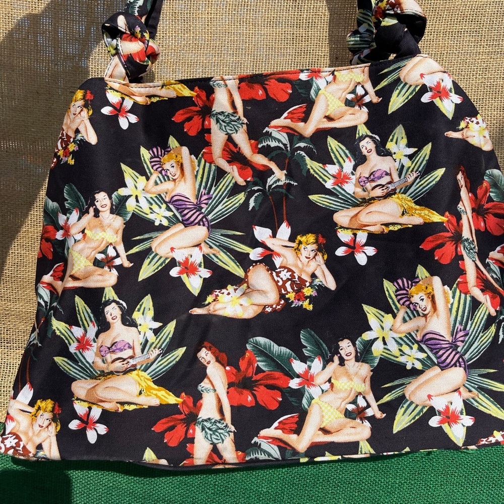 Large tote bag | large | multicolor | two comparts